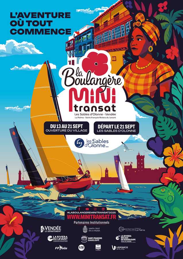 Mini transat 2025 Bateau LocalClimat AFFICHE