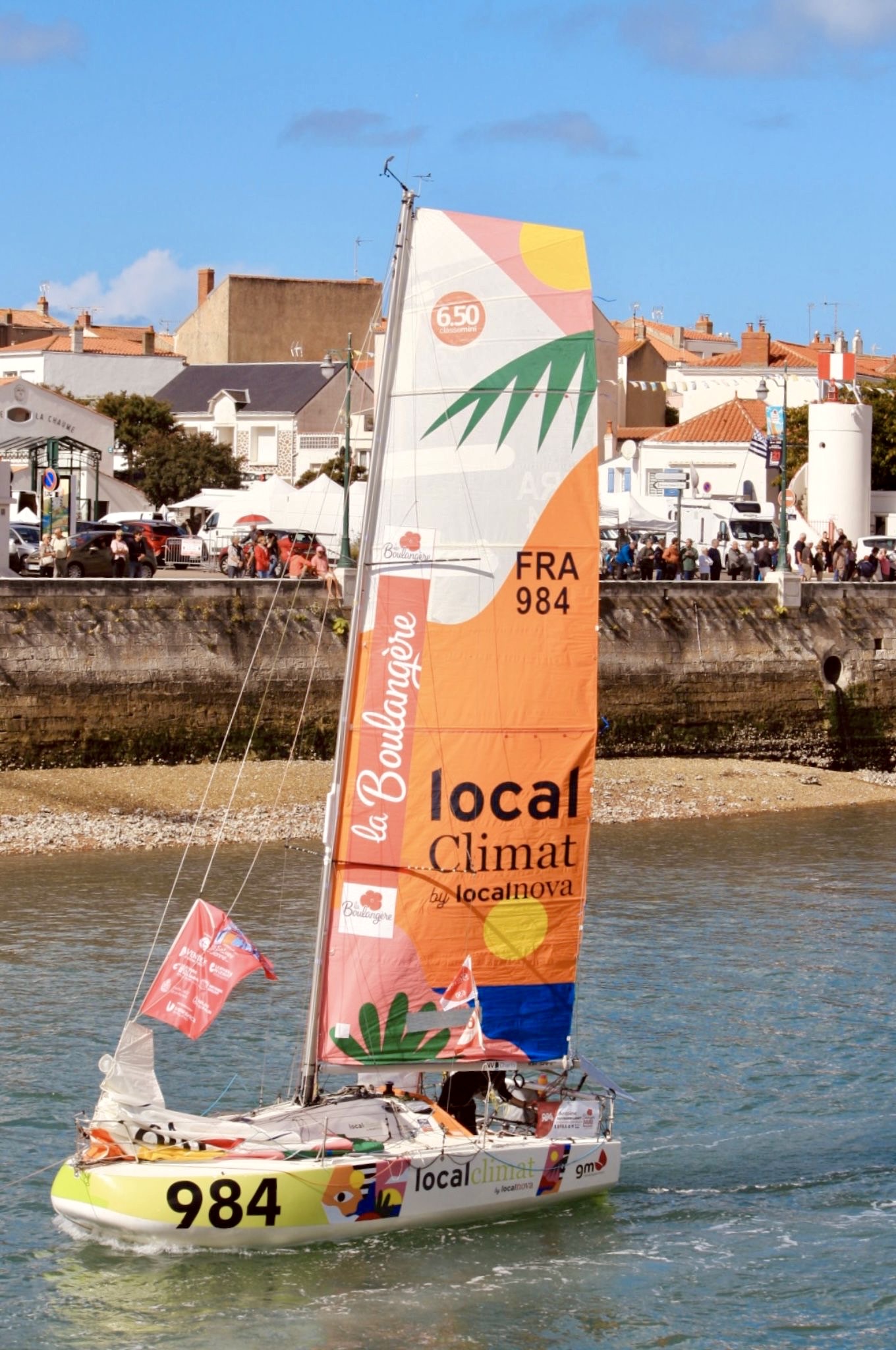 Départ de la Mini Transat Canal bateau LocalClimat by LocalNova
