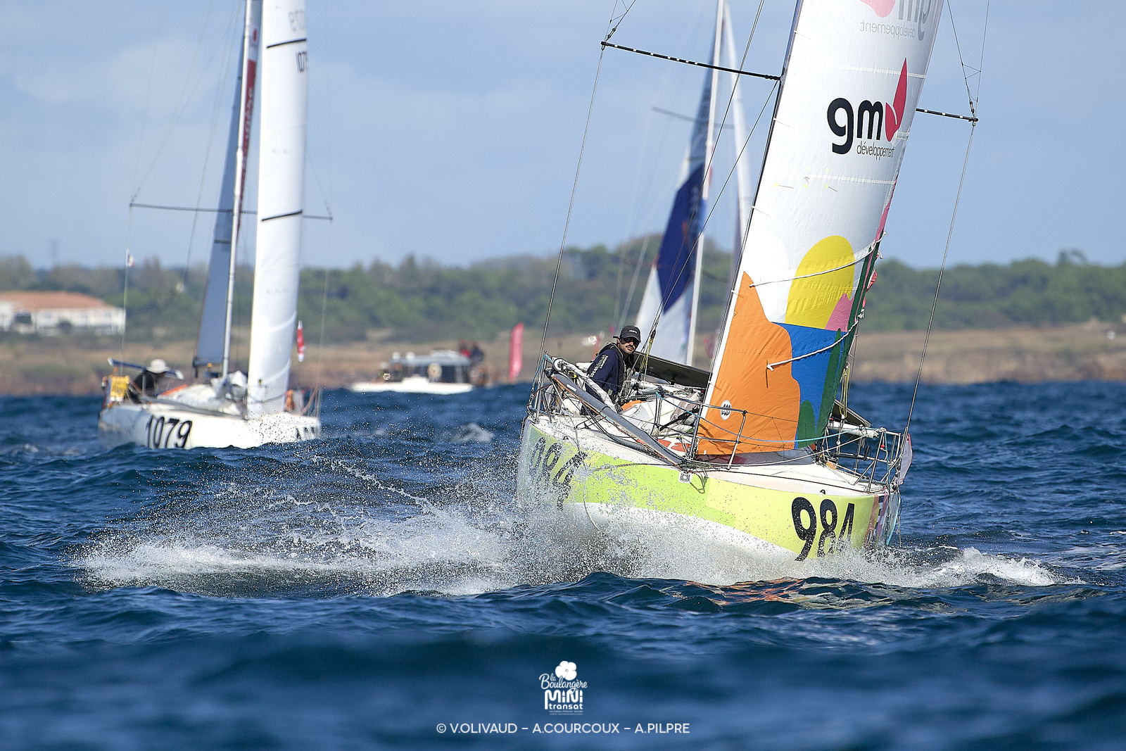 Départ de la Mini Transat bateau LocalClimat by LocalNova & skipper Antoine