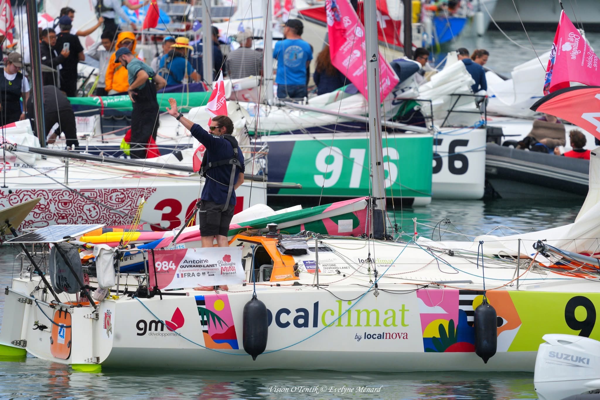 Départ de Antoine pour la Mini Transat 2025 à bord du bateau LocalClimat by LocalNova
