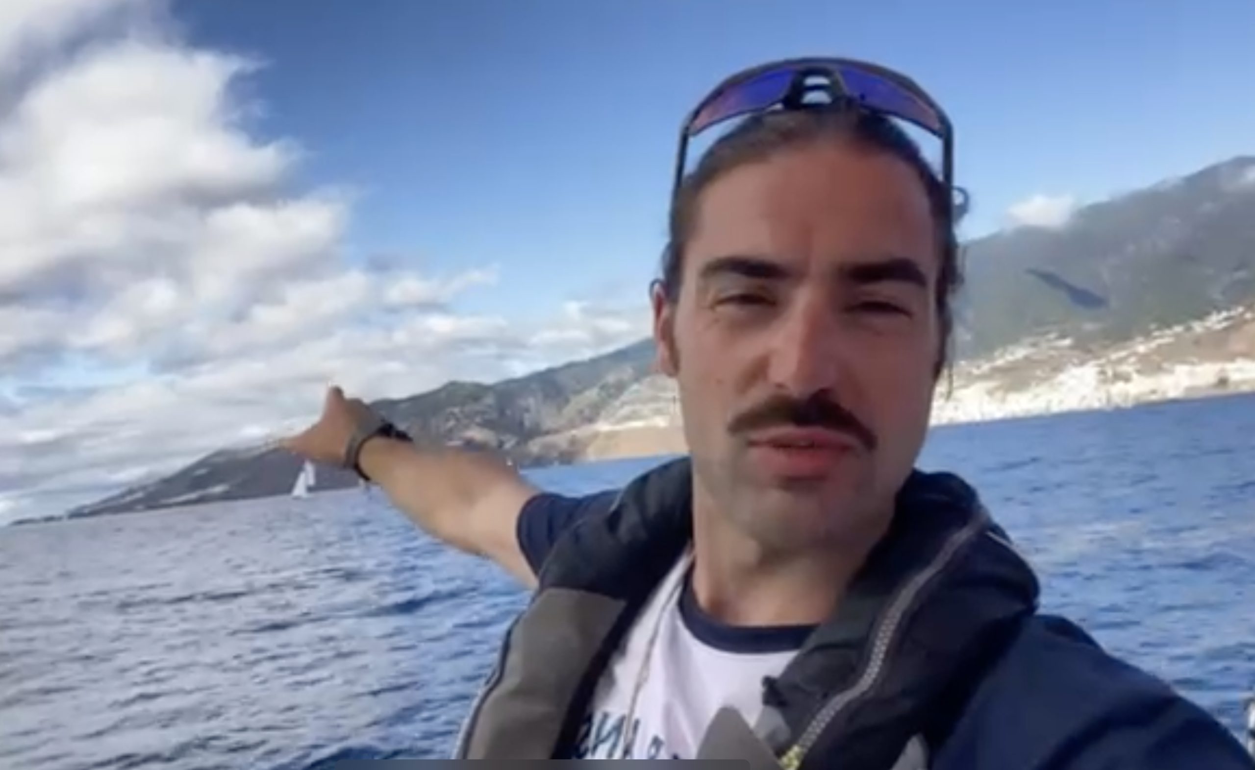 Bateau LocalClimat en parade à La Palma