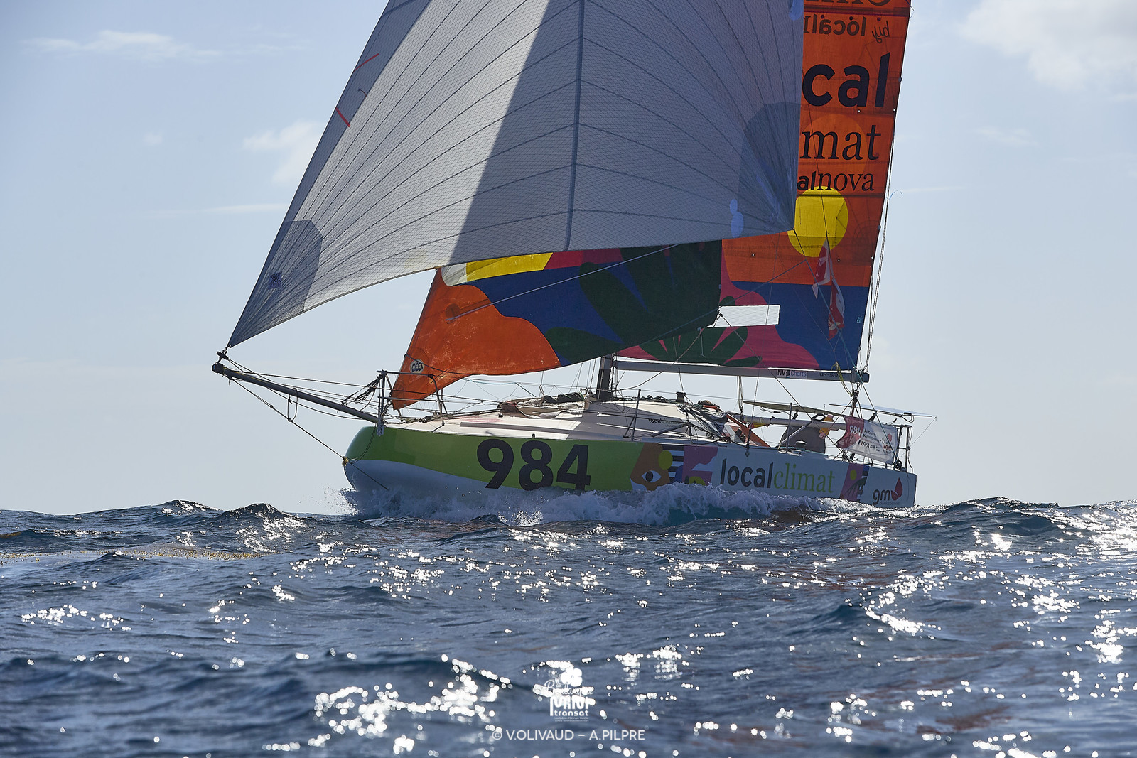 Arrivée de la deuxiÚme étape de La BoulangÚre Mini Transat 2025, à Saint-Frrançois (Guadeloupe)