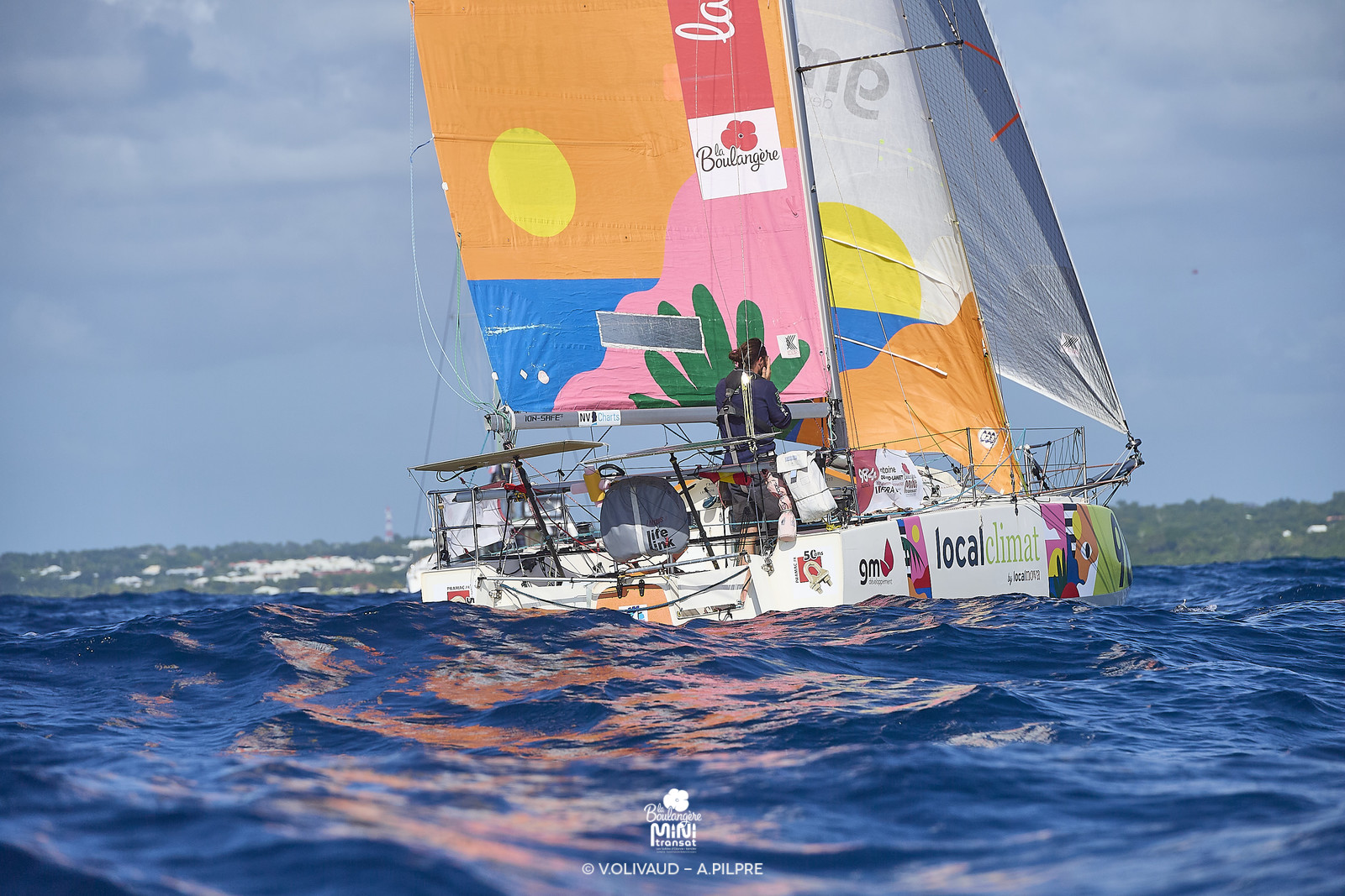 Arrivée de la deuxiÚme étape de La BoulangÚre Mini Transat 2025, à Saint-Frrançois (Guadeloupe)