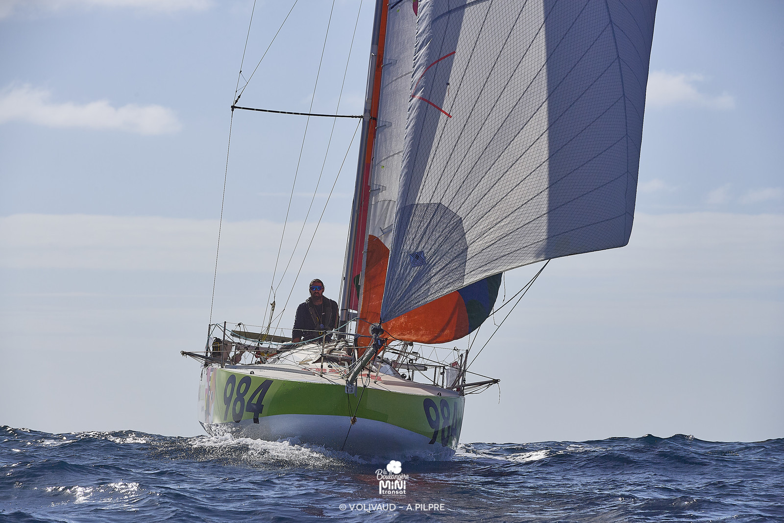 Arrivée de la deuxiÚme étape de La BoulangÚre Mini Transat 2025, à Saint-Frrançois (Guadeloupe)