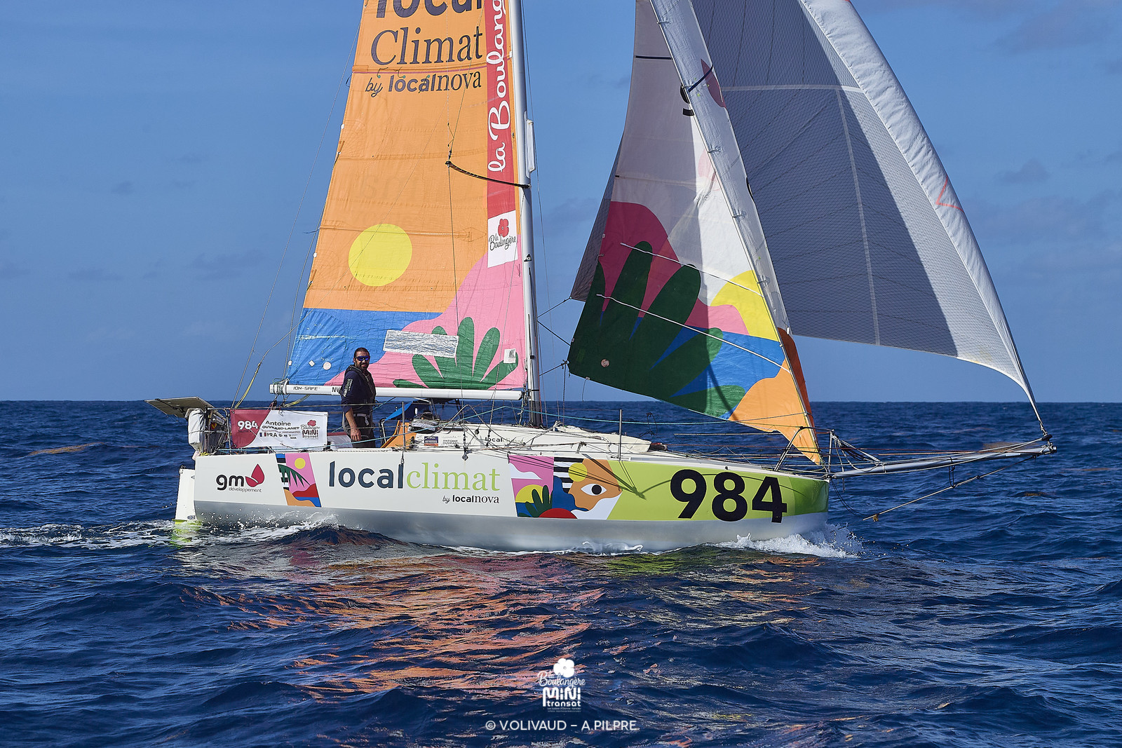 Arrivée de la deuxiÚme étape de La BoulangÚre Mini Transat 2025, à Saint-Frrançois (Guadeloupe)