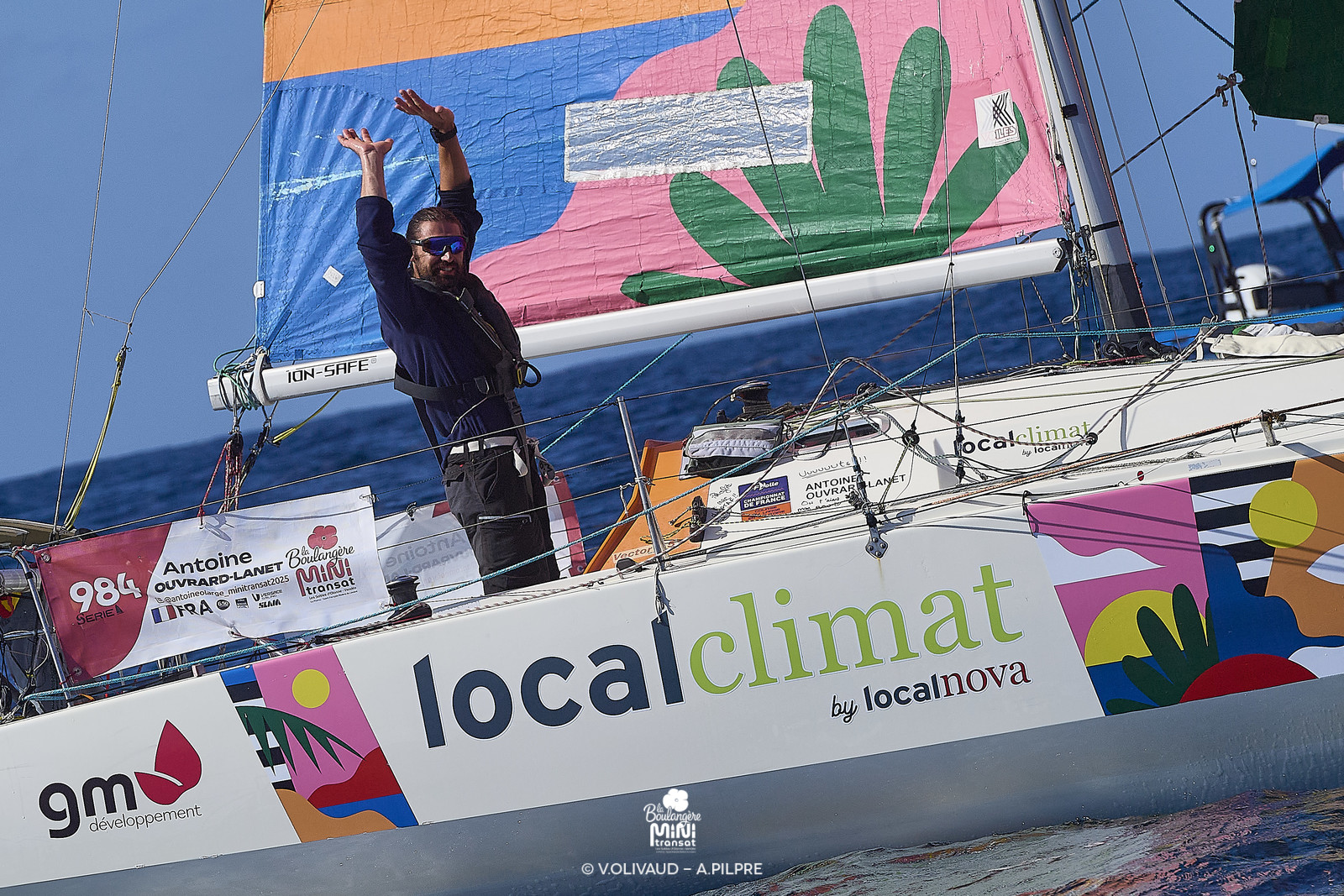 Arrivée de la deuxiÚme étape de La BoulangÚre Mini Transat 2025, à Saint-Frrançois (Guadeloupe)