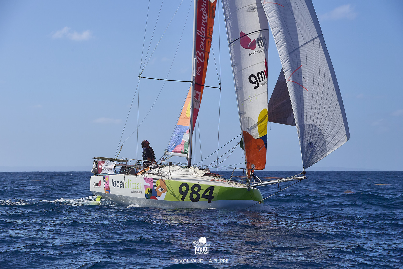 Arrivée de la deuxiÚme étape de La BoulangÚre Mini Transat 2025, à Saint-Frrançois (Guadeloupe)