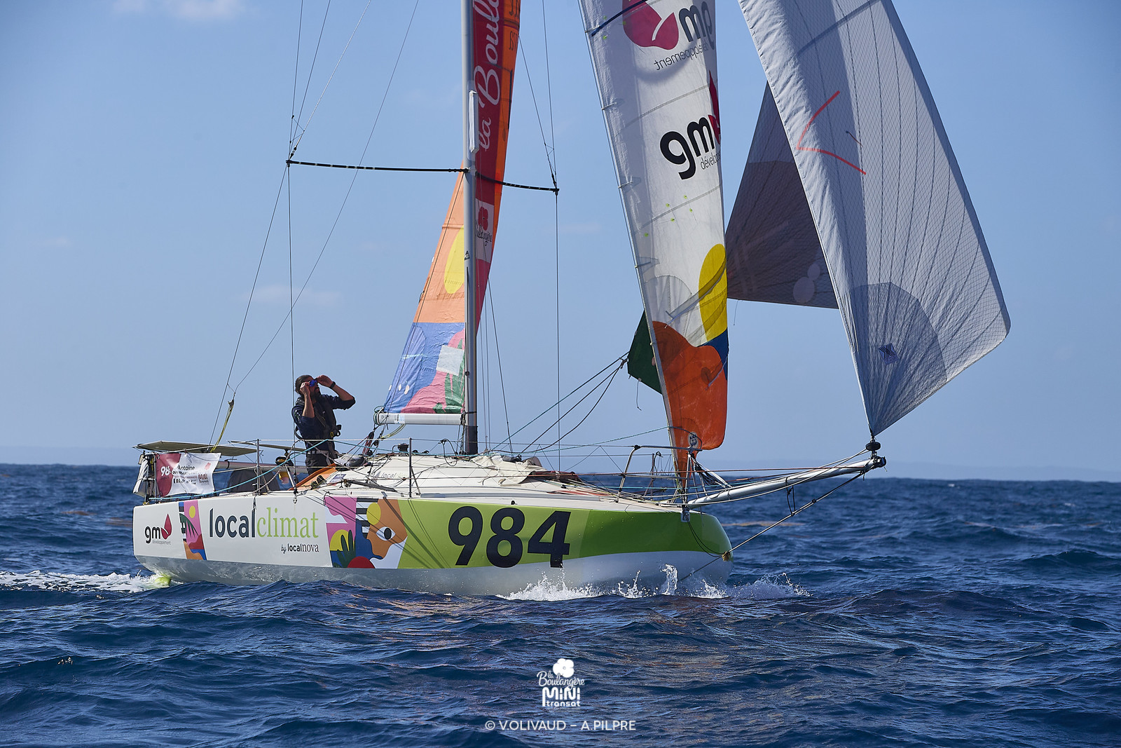 Arrivée de la deuxiÚme étape de La BoulangÚre Mini Transat 2025, à Saint-Frrançois (Guadeloupe)