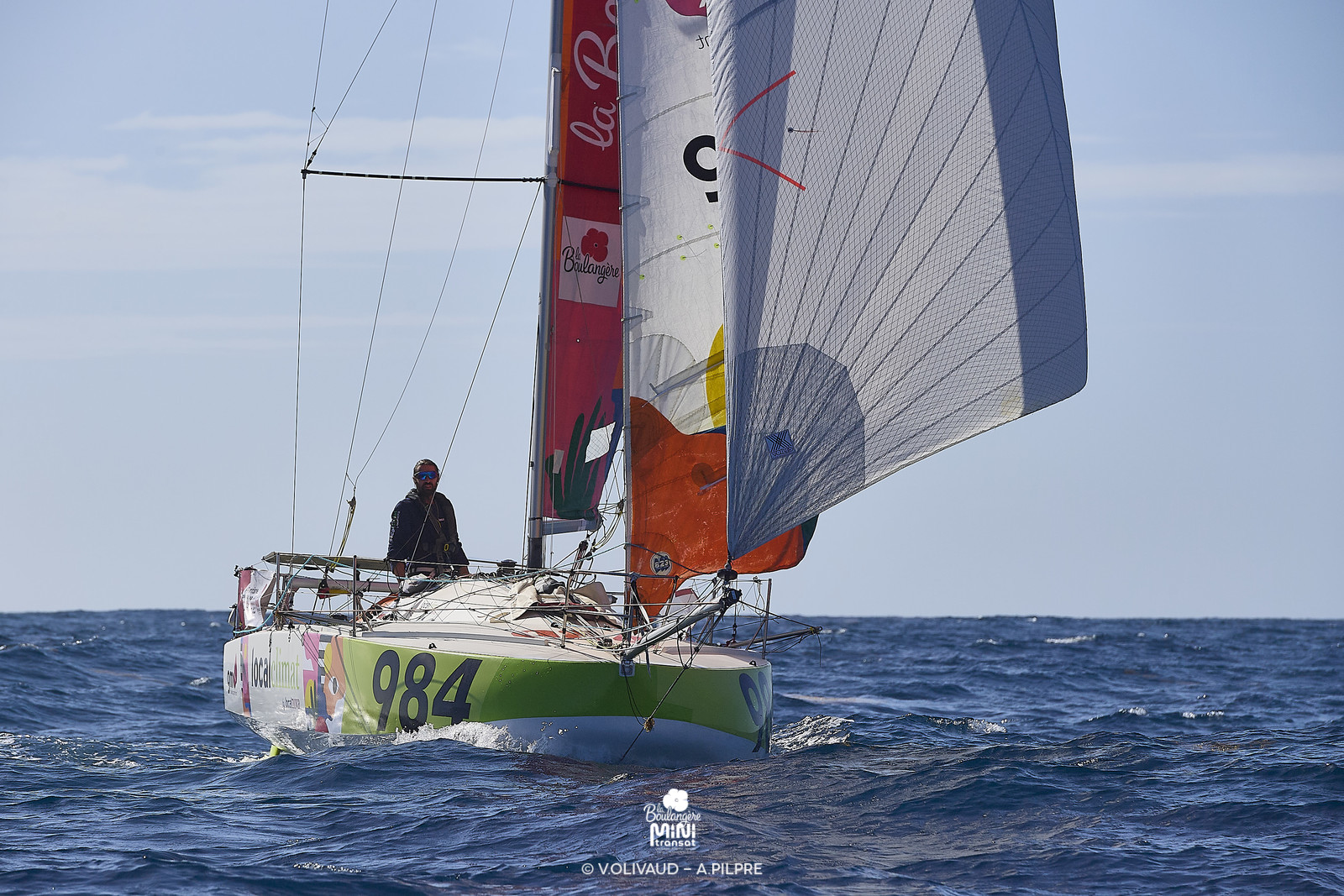 Arrivée de la deuxiÚme étape de La BoulangÚre Mini Transat 2025, à Saint-Frrançois (Guadeloupe)