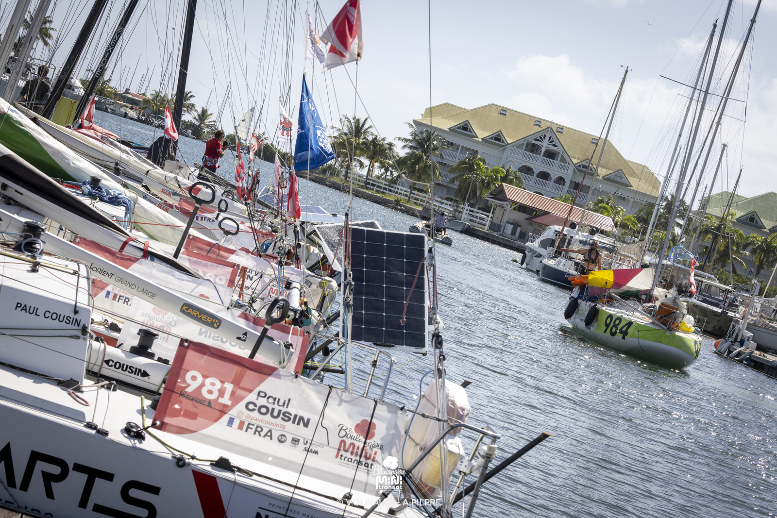 Arrivée de la 2e étape de La BoulangÚre Mini Transat 2025 à Saint-François (Guadeloupe / FR)
